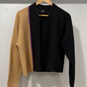 Bitte Kai Rand Merino Wool Blend Open Front Cardigan, Size M